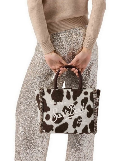 Borsa donna Colette Felt in misto lana muccata MC2 Saint Barth | COLETTE FELT-COW10 EMB